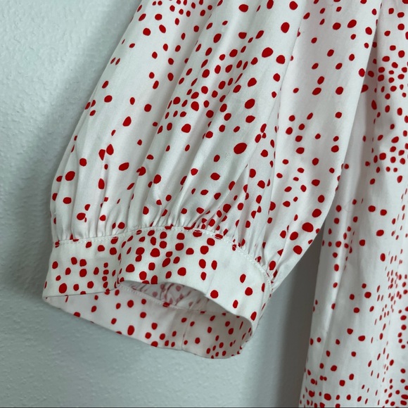 H&M Off Shoulder Button Down Crop Top | Size 2 - Picture 4 of 14